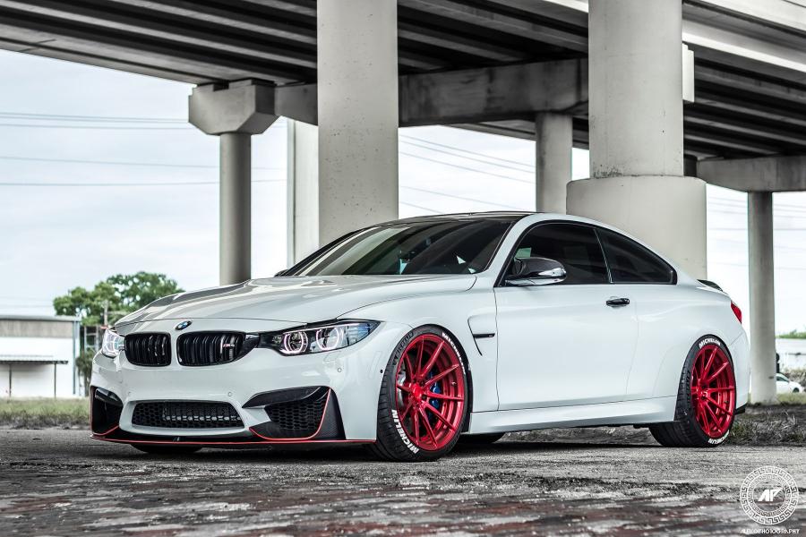 BMW M4 Coupe Alpine White on ADV.1 Wheels (ADV10 M.V2 CS) (F82) '2018